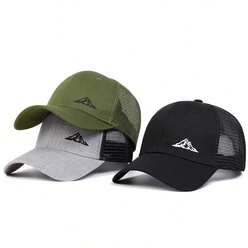 Unisex Mountain Range Range Baseball Baseball Caps Jar a leto vonkajšie nastaviteľné neformálne klobúky Slnečné klobúky