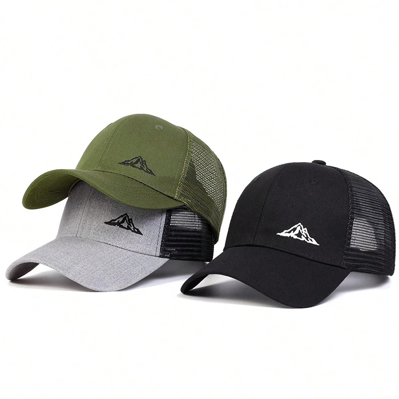 Unisex Mountain Range Range Baseball Baseball Caps Jar a leto vonkajšie nastaviteľné neformálne klobúky Slnečné klobúky