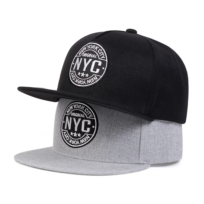 Unisex New York City Letter vyšíva hip-hop klobúky vonkajšie nastaviteľné neformálne baseballové čiapky s opaľovacím krémom klobúk