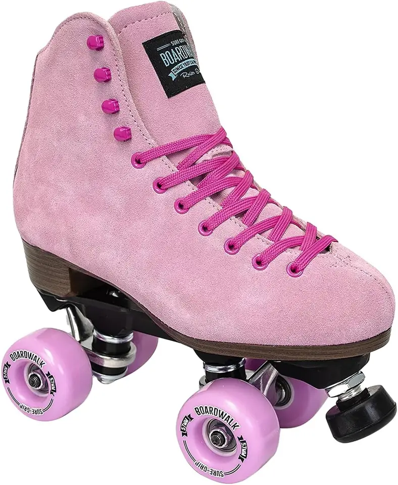 Unisex Outdoor Roller Corler Retro topánky so semišovými koženými gumovými ložiskami hliníkové nákladné autá extra dlhé šnúrky promenády