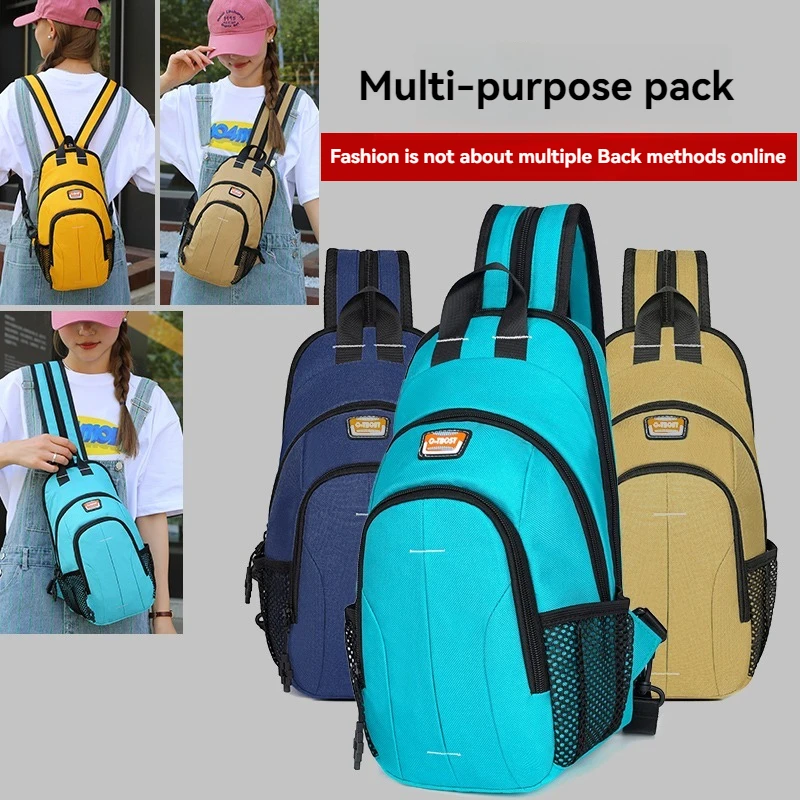 Unisex Oxford Letter Bag/Batoh 2 in 1 Vonkajší voľný čas Pánska vrecko na prenosné krížové vrecko