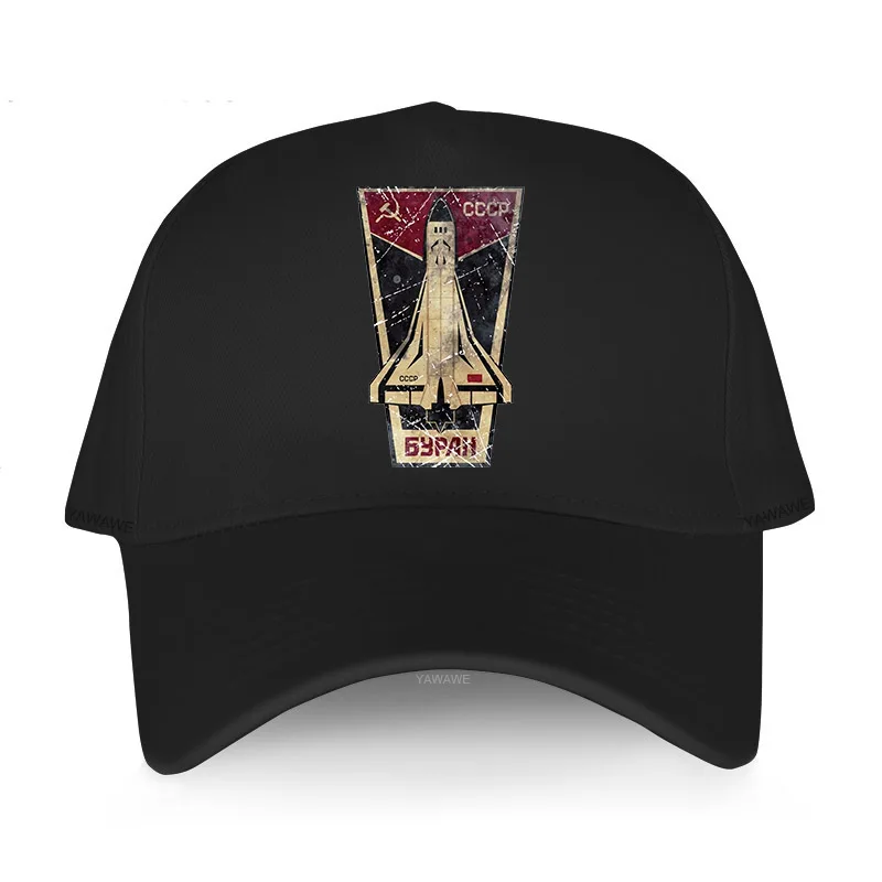 Unisex priedušná baseballová čiapka Klobúk klobúk Ruský CCCP Space Shuttle Emble