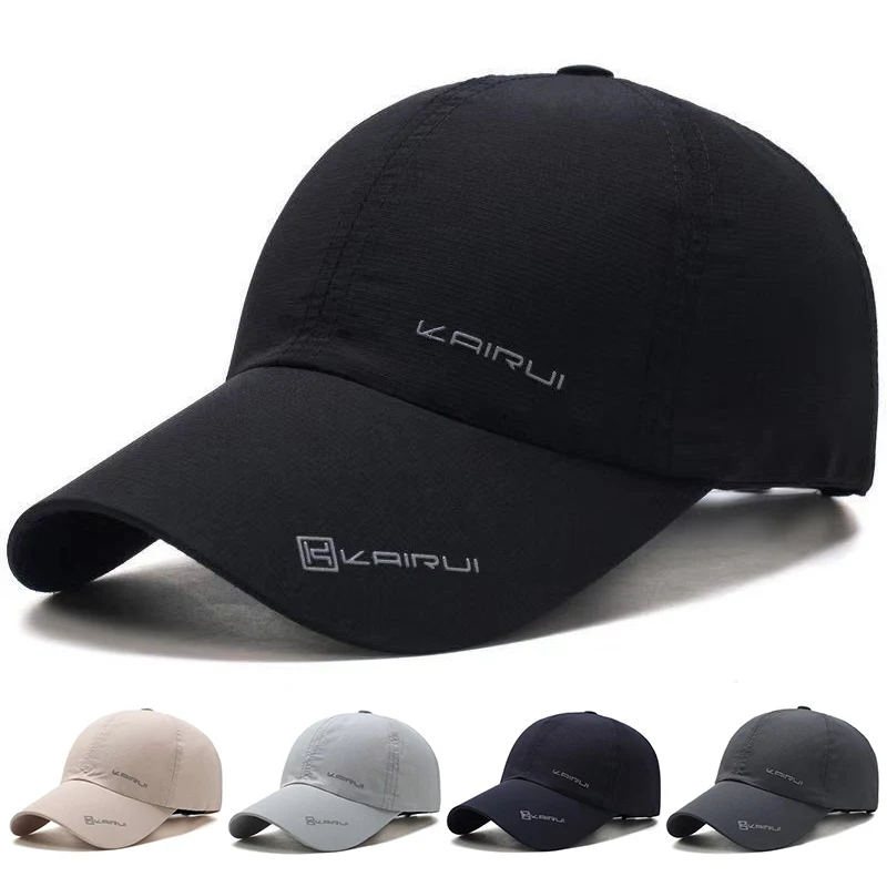 Unisex priedušné a rýchle sušenie Snapback baseball čiapky Spring a jeseň vonkajšie nastaviteľné neformálne klobúky Sunkreen Hat