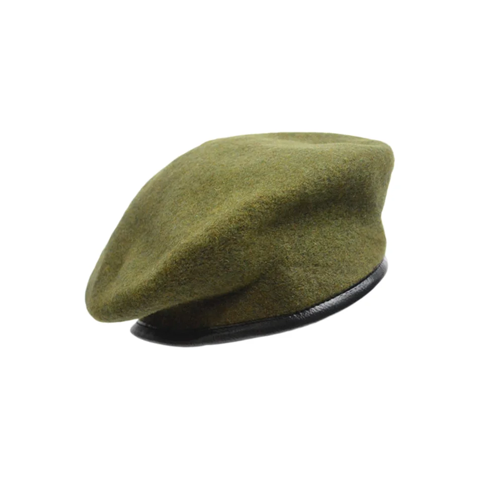Unisex Pánske nosenie dámskej nastaviteľnej jari na jeseň čisto vlna baret klobúk slnečné klobúky Dospelé dospelý (armáda zelená)