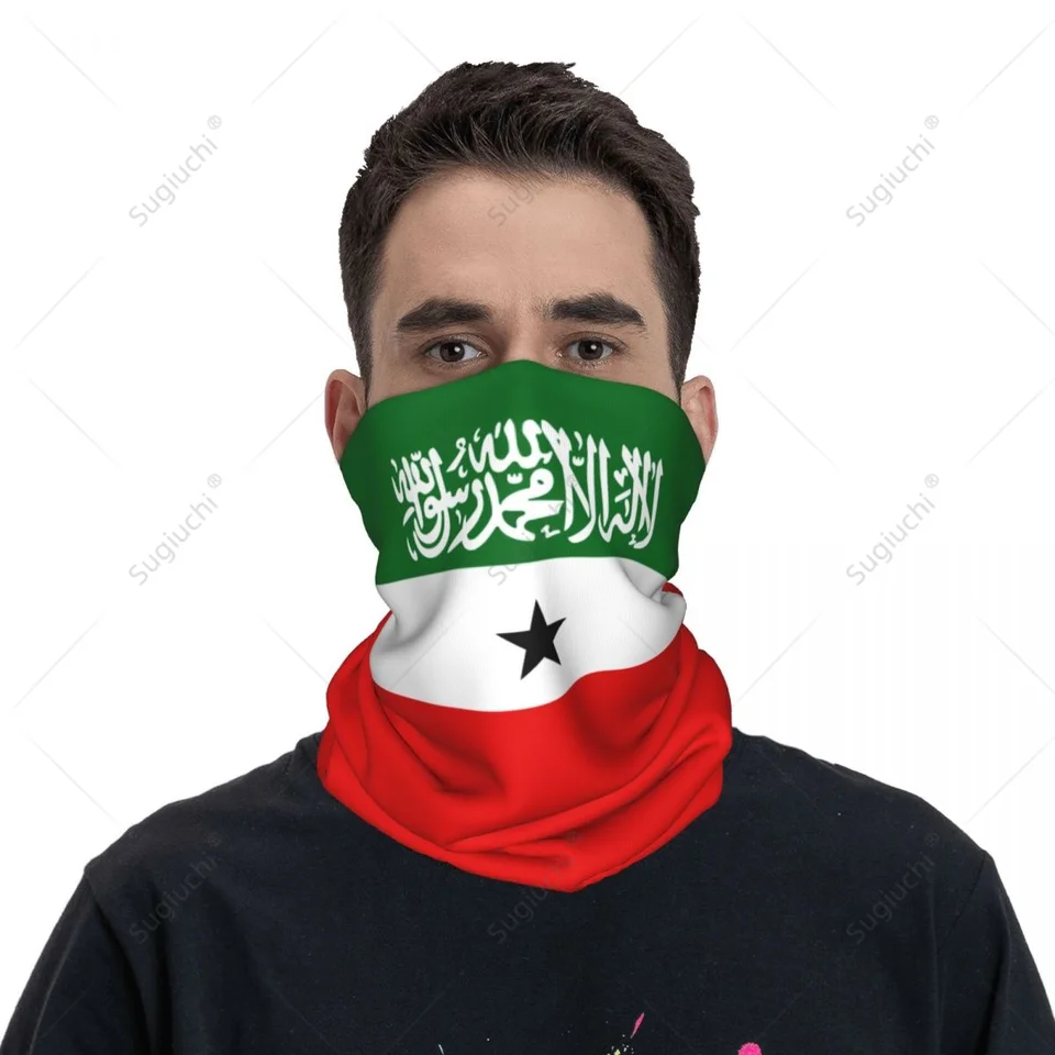 Unisex Somaliland vlajka krk na krk šatky krk maska ​​na tvár šatky v teple krku bezproblémová bandana hlava hlavy cyklistická turistika