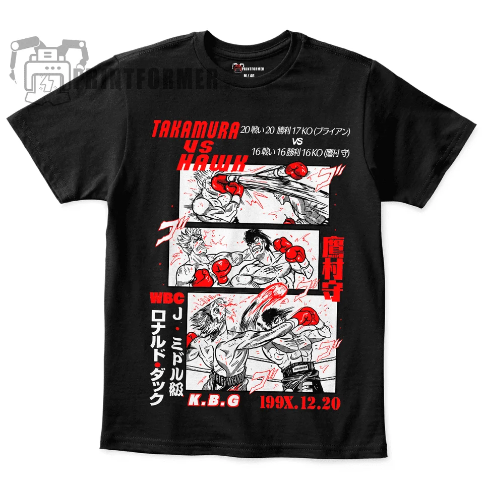 Unisex tričko hajime no ippo takamura / першый крок тамура крок тамура