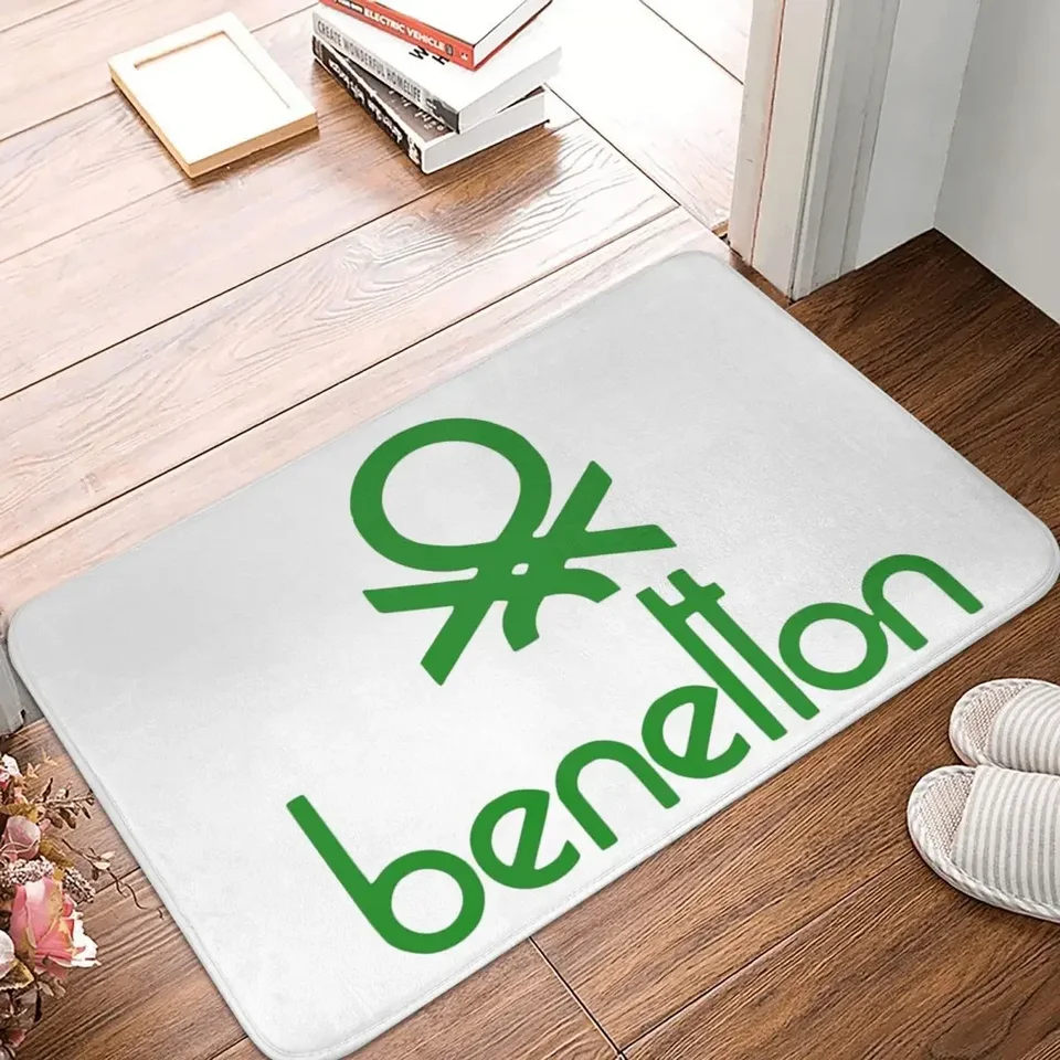 United Colors of Benetton Doormat koberec koberec koberec Mat Footpad Polyester nekĺzavý prach-protost vstupnú kuchynskú spálňu balkón WC