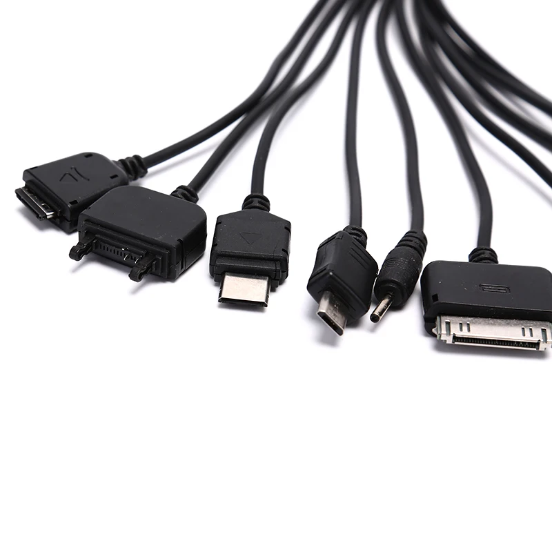 Universal 10 v 1 Multifunkčný USB prenos kábla prenosu dát Multi -PIN Káblové nabíjačka USB Adaptér Dátový kábel káblového kábla Dátový kábel