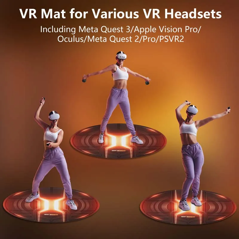 Universal 100 cm VR Mat VR okuliare Okolité hry stojaci pohyb simulácia okrúhle podlahové podlahy