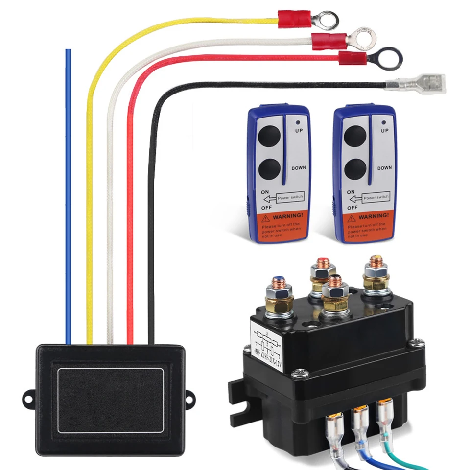 Universal 12V 250A navijak diaľkový diaľkový stykol