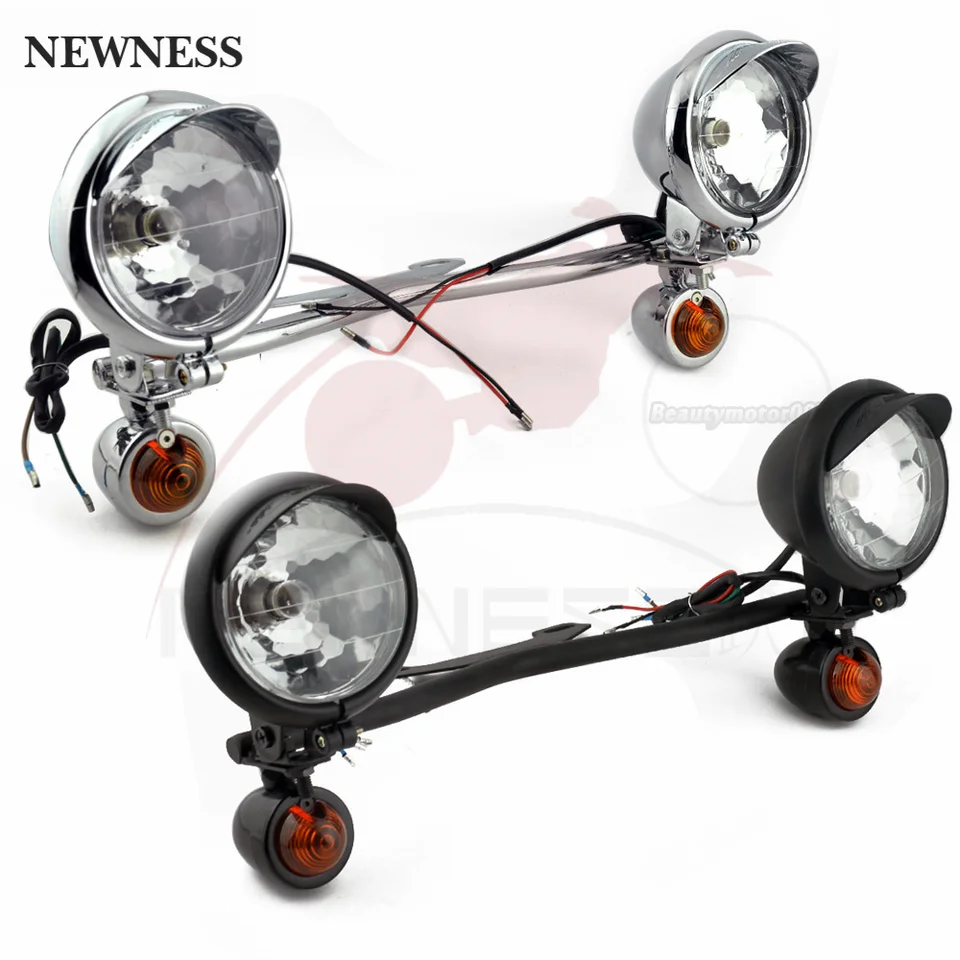 Universal 12V Motocykel Svetlomet prechádzajúce hmlové svetlo lampa Držiteľ predných držiakov pre Honda/Yamaha/Kawasaki/Suzuki/Triump/Cafe/Racer