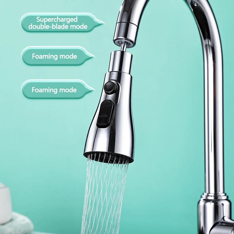 Universal 360 ° rotácia Faucet SPREAPER hlava pre Washbasin Faucet Extender Splash Bubbler Tryska TAP Adapter Kuchynské náradie