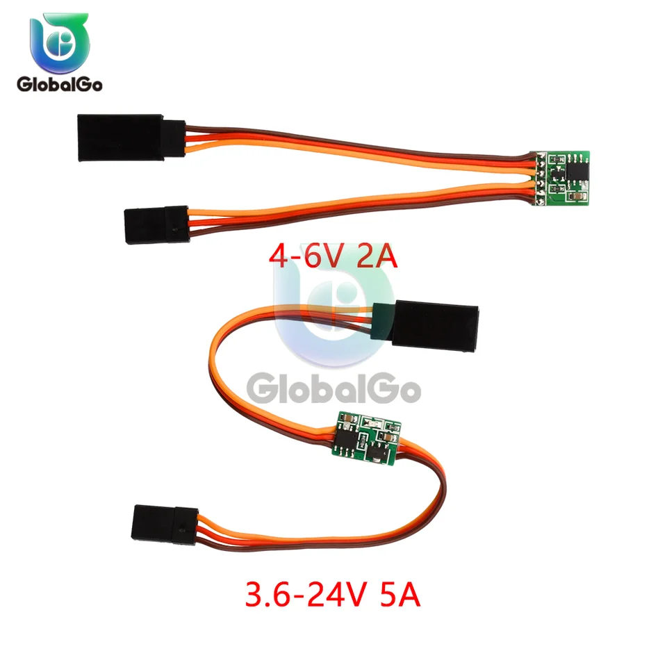 Universal 4 ~ 6v 3,6V ~ 24V Servo riadiace prevodové zariadenie Servo Servo Inverter Signál pre RC Servo Plane V-Tail