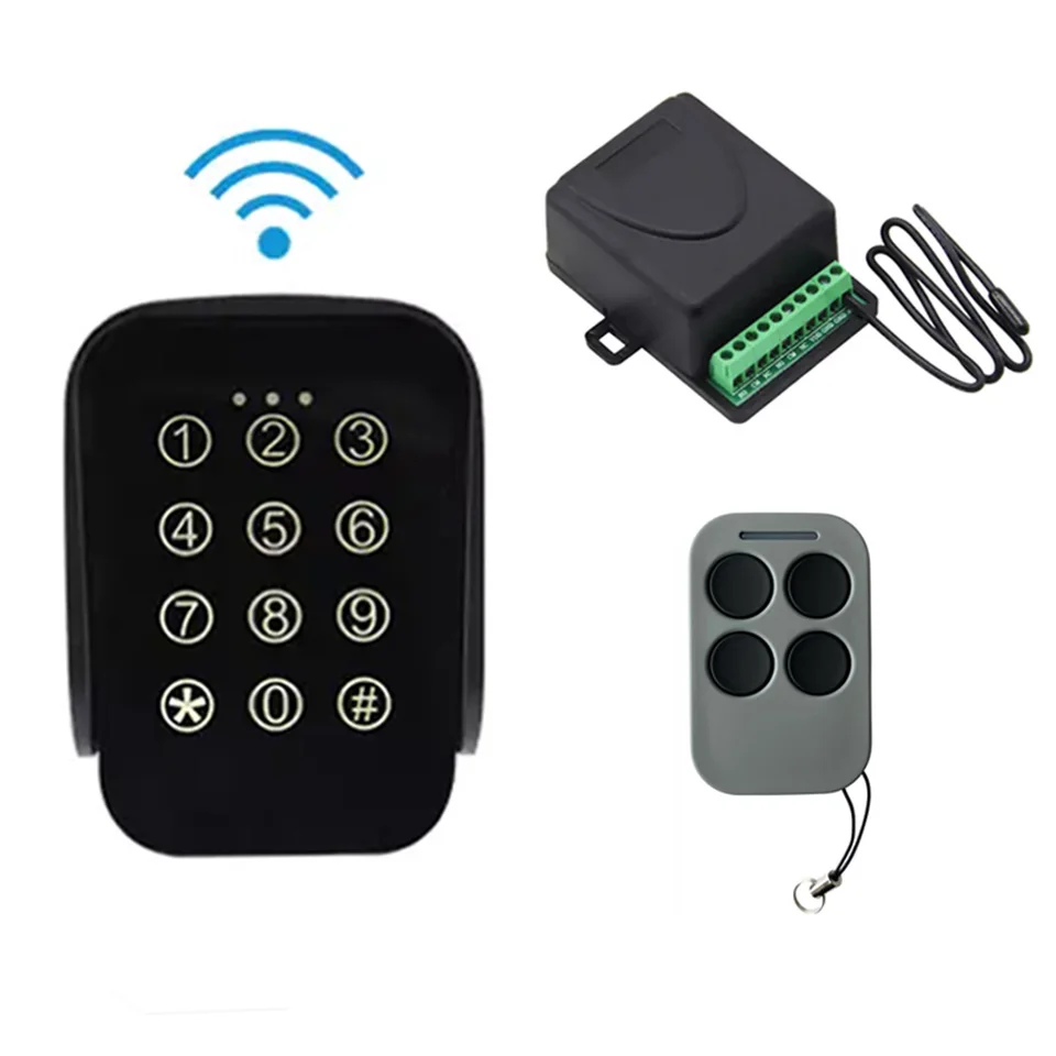 Universal 433MHz Witerproof Wireless Numeric Keypad Dverne Lock pre automatický ovládač otvárača kĺzavej brány