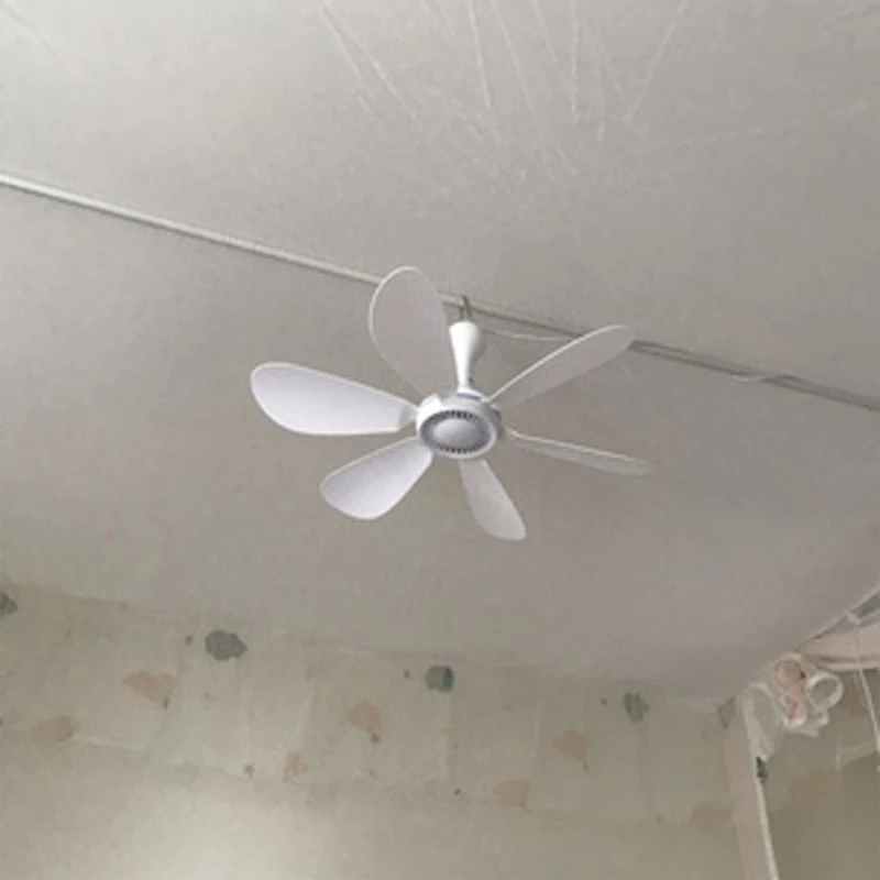 Universal 6 Fan-Blades 16,5 palca 1 Speed ​​USB Travel Fan Outdoor Home DC 5V USB CAMP FAN USB Stropný ventilátor veľkoobchodný a drop loď