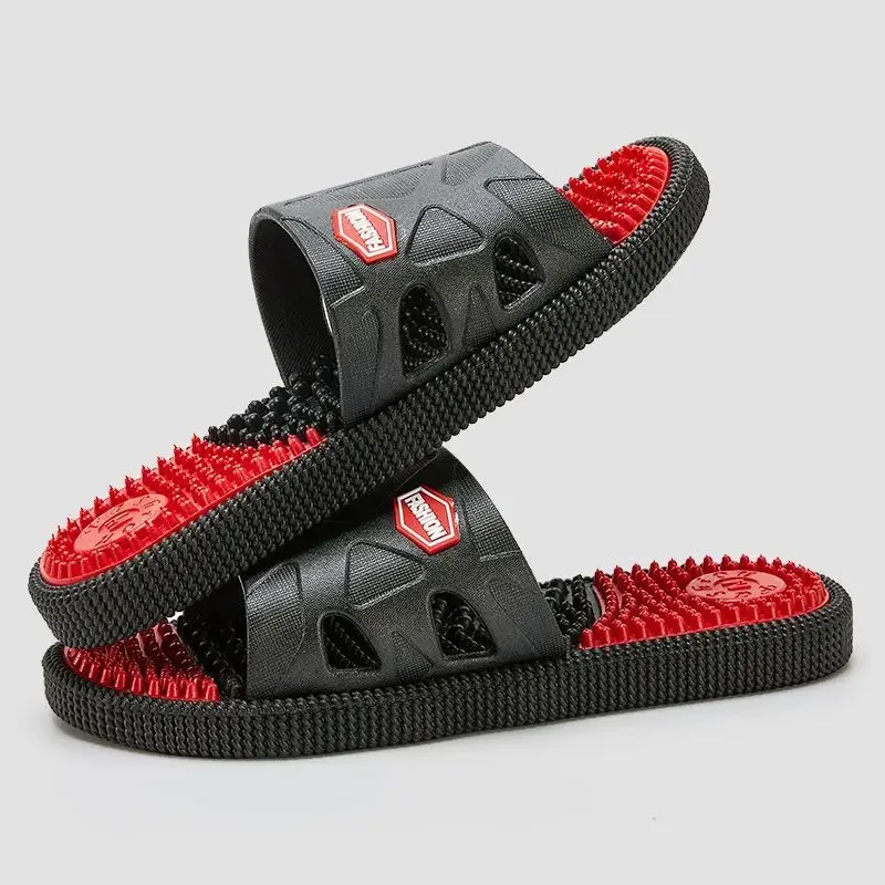 Universal Akupint Pedicure Masáž papuče pre mužov Domáce nekĺzanie Cool Foot Bath Shoes topánky