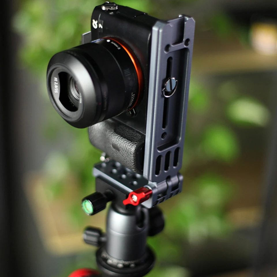 Universal Camera L držiak držiaka Skladacia doska s rýchlym uvoľňovaním Vertikálne vodorovné prepínanie l držiak tvaru pre Canon Nikon Sony statív