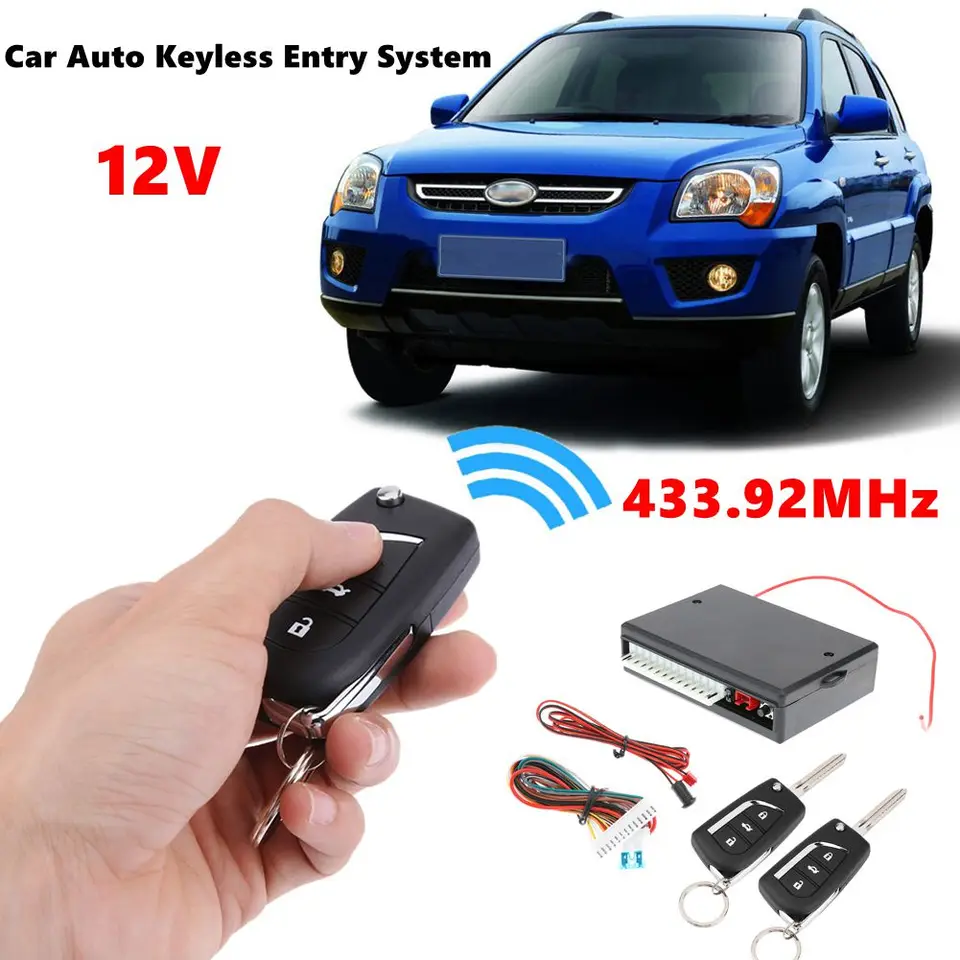 Universal Car Auto Central Dvery Zamknutie dverí bezkľúčový vstupný systém diaľkové ovládanie Alarm Central zamyka