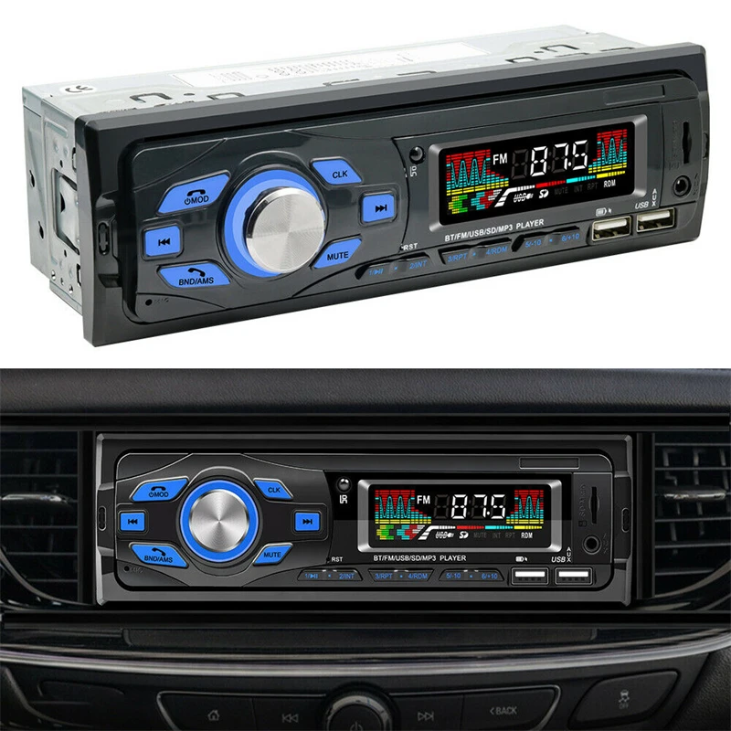 Universal Car Multimedia MP3 Player Car Radio Auto FM 1 DIN Bluetooth Car Stereo prijímač Audio pre autá TF/USB/SD AUX
