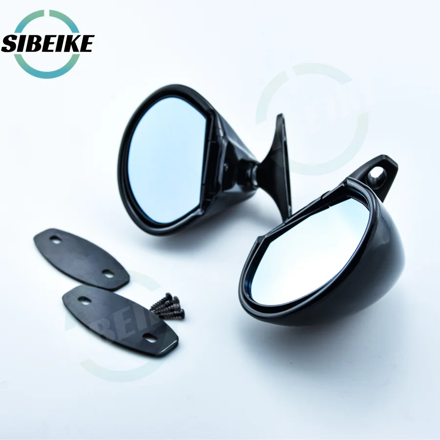 Universal Classic Vintage Gloss Black Car Side Mirror RETRO CAR CESTOLIEW Zrkadlo