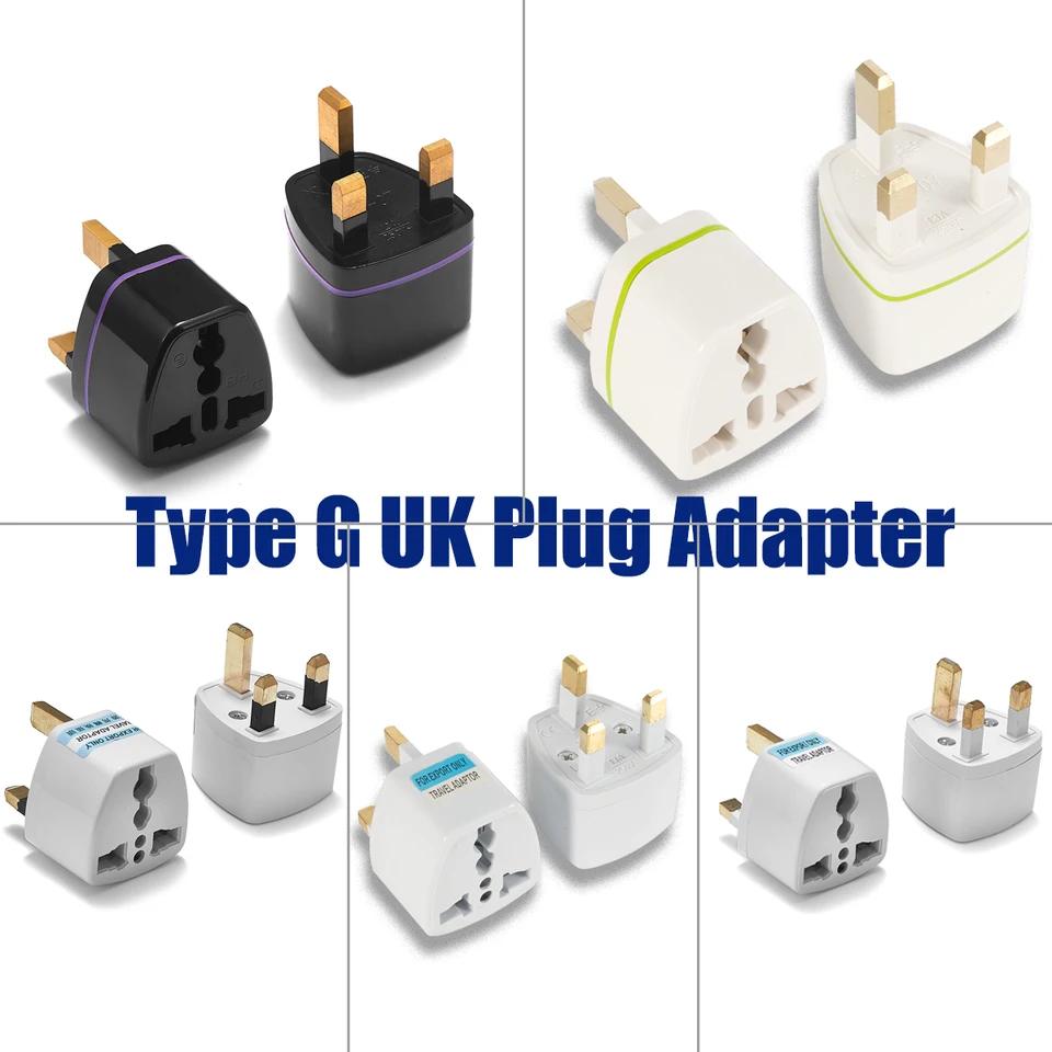 Universal Copper American Kórea Európska eu EÚ do Veľkej Británie adaptér Power Plug Adapter British Plug Type G Travel Adapter Converter Socket Socket