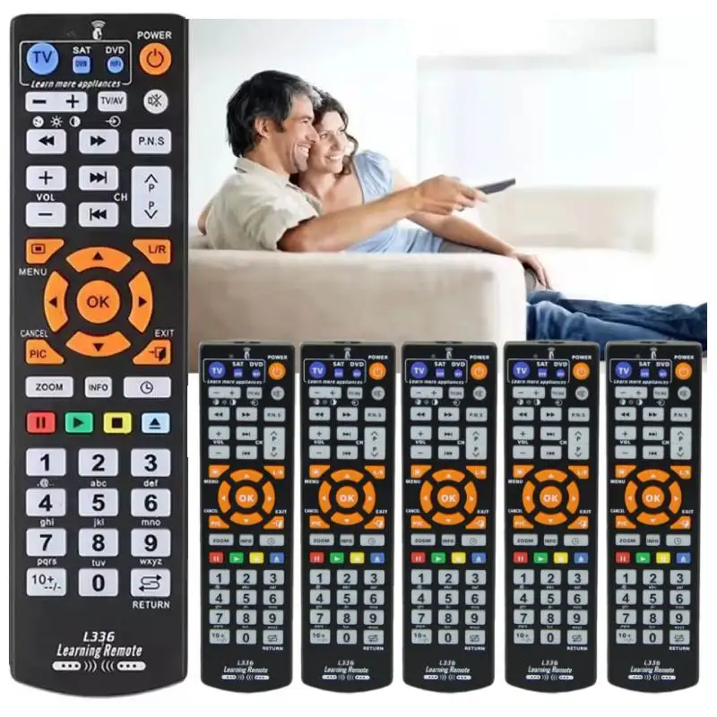 Universal Copy TV CBL DVD SAT STB DVB HIFI TV box VCR 3 v 1 Programovateľné diaľkové ovládanie Chunghop L336 s funkciou učenia