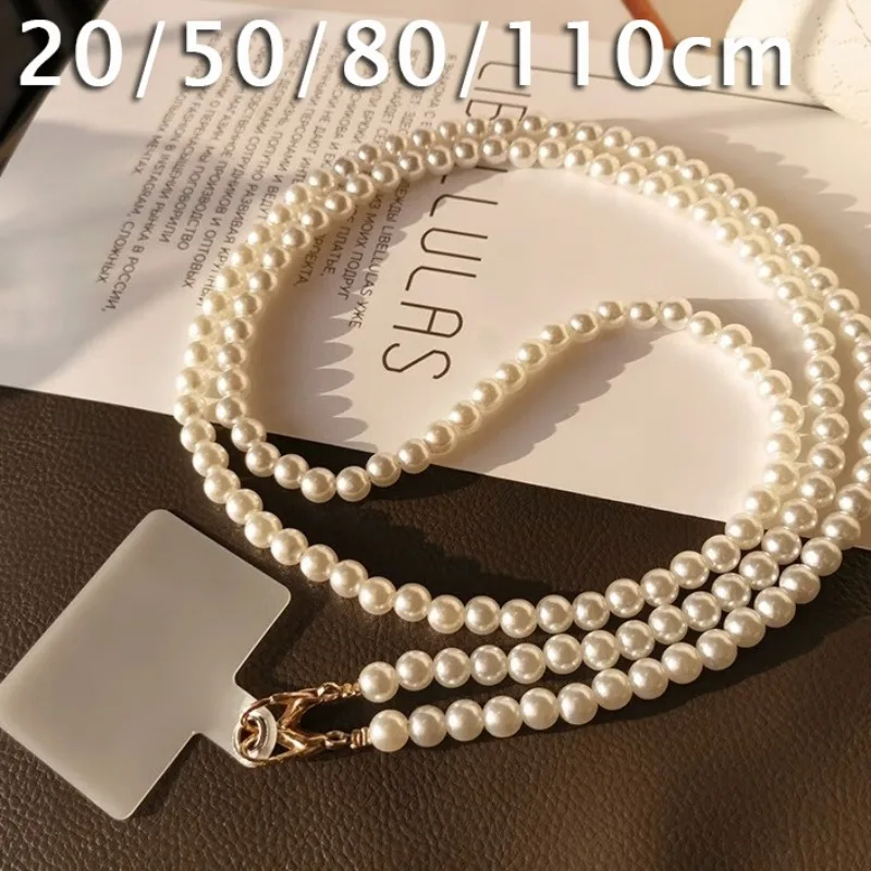 Universal Crossbody Phone Lanyard Nové perlové korálkové popruhy 20/50/80/110cm dĺžka popruhu pre prívesky na kabelku kabelky mobilného telefónu