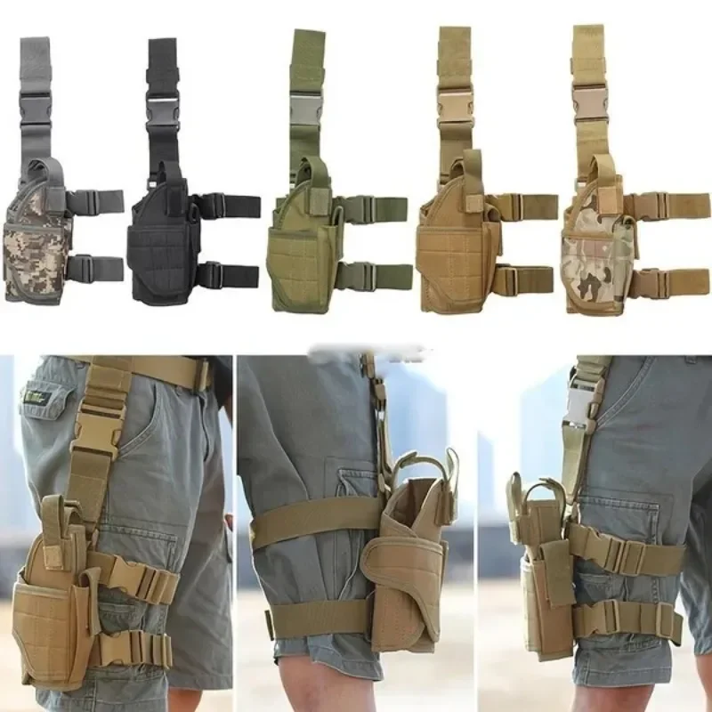 Universal Drop Leg Gun Polster pravá ruka Tactical stehenný vrecko na vrecko na nohy pre všetky zbrane