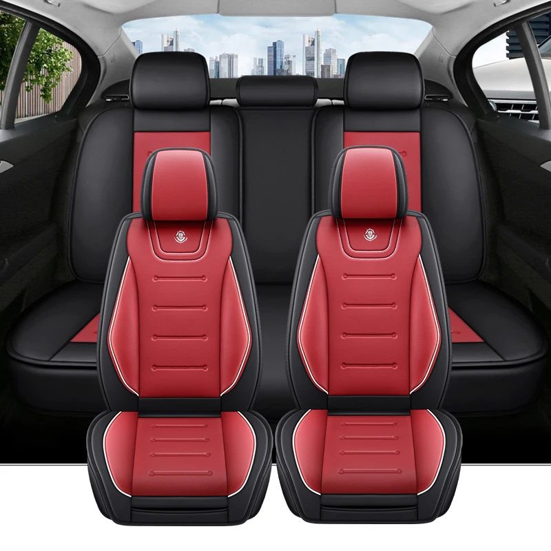 Universal Full Set Autbes Autbes Sedadlá kože pre Ssangyong Actyon Sport VW Golf Mk2 Jeep Compass Nissan March Carsories 2023