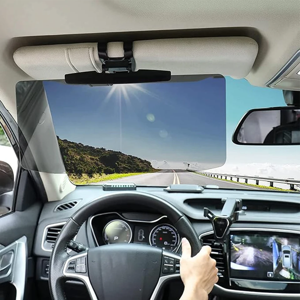 Universal HD Car Sun Sonor Extensions Antid-Dnab Anti-UV Polarizovaný slnečný tanier Clear Vision SUV SUV TRUCKS Príslušenstvo