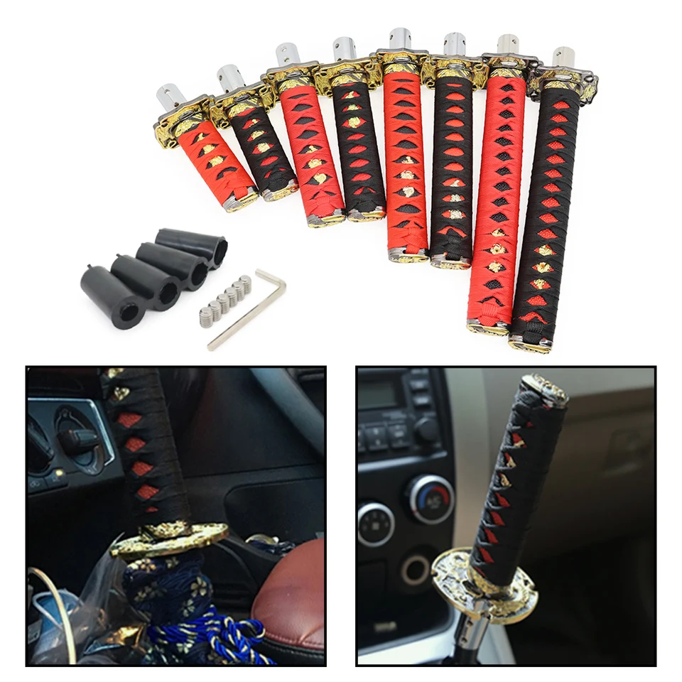 Universal JDM Samurai Sword Shift Gomb 10cm / 15cm / 20cm / 26 cm samurai nožový gombík s adaptérom