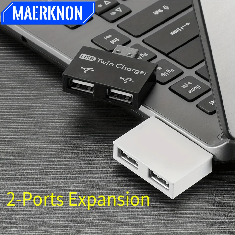 Universal Mini 2 porty USB Splitter Box 1 až 2 prenos údajov vysokorýchlostného dát pre prenosný počítač USB 3.0 prevodník Žena na mužskú expanziu