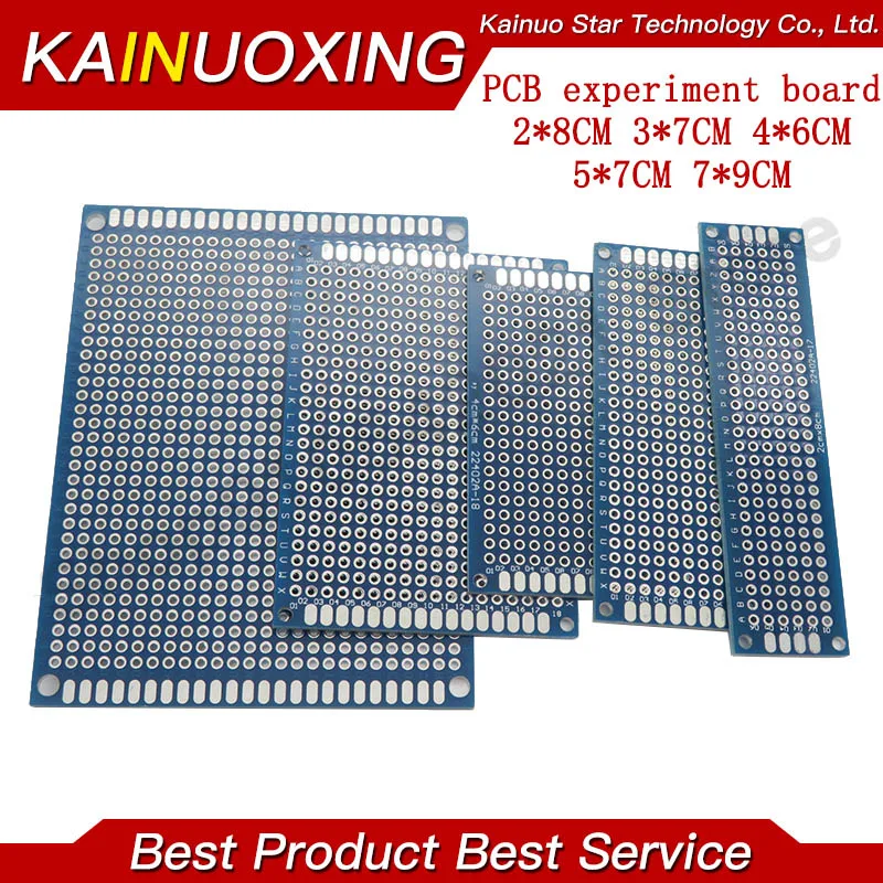 Universal PCB 7x9 5x7 4x6 3x7 2x8 Blue Double Side Prototype PCB Vytlačená doska pre obvod pre Arduino Solinging Board 5*7 4*6 3*7