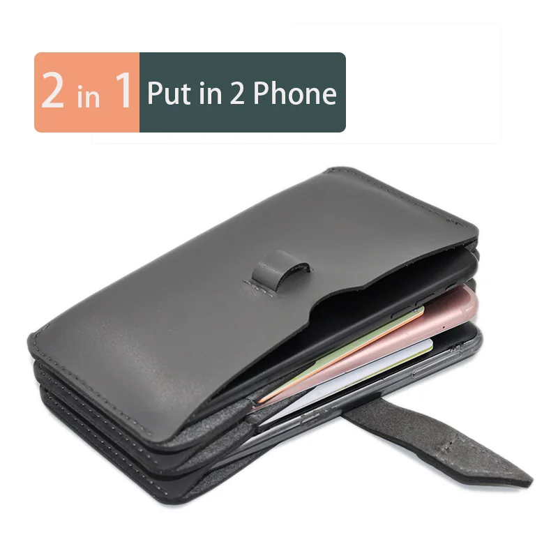 Universal Pu Leather Telefón vreckový vreckový vreckový puzdro pre Samsung S10 pre iPhone 11 Pro Max pre Huawei P40 iPhone 12 13 Pro