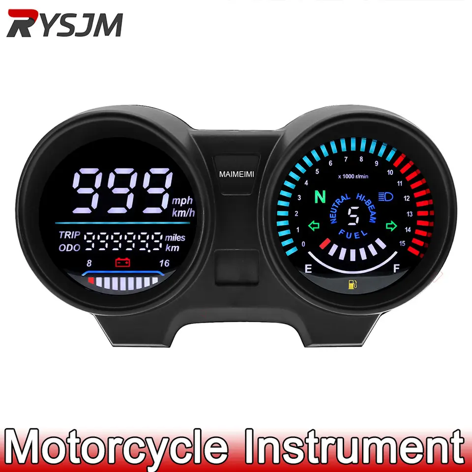 Universal Schadometer digitálny prístrojový panel LED elektronika motocyklových otáčok na motocykel pre Brazíliu pre Titan 150 pre Honda