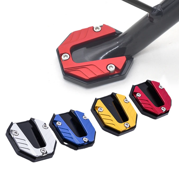 Universal Scooter Motorcycle Bike Kickstand Extender Foot Side Stock predlžovacia podložka Podporná doska proti kožušine zväčšená základňa