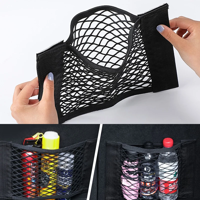 Universal Storage Bag vrecká na klietku automatický organizátor sedlové batožisko auto zadné zadné sieť