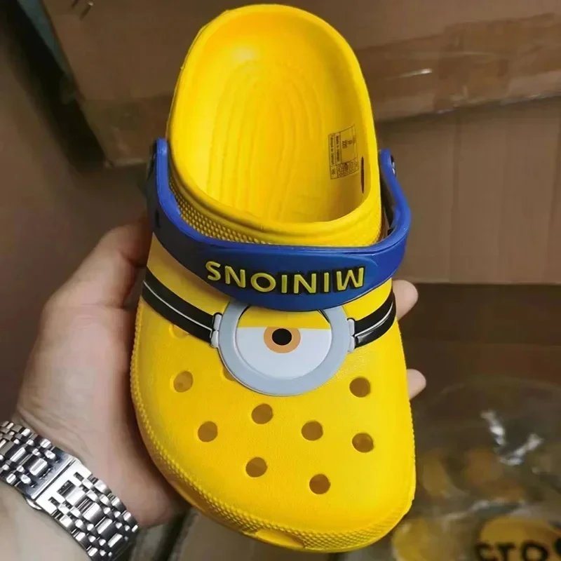Universal Studios Minions Hole topánky Anti-Slip Wear Wear Wear Wear Kids Plippers letné vonkajšie prechádzky Tour topánky chlapci dievčatá sandále