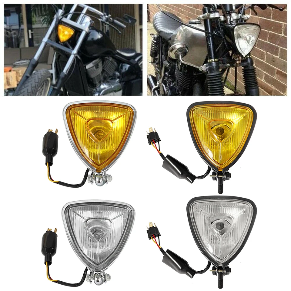 Universal Vintage Cafe Racer Motocykel svetlomet retro predného trojuholníka pre Harley Honda Chopper Cruisers Bobber Custom