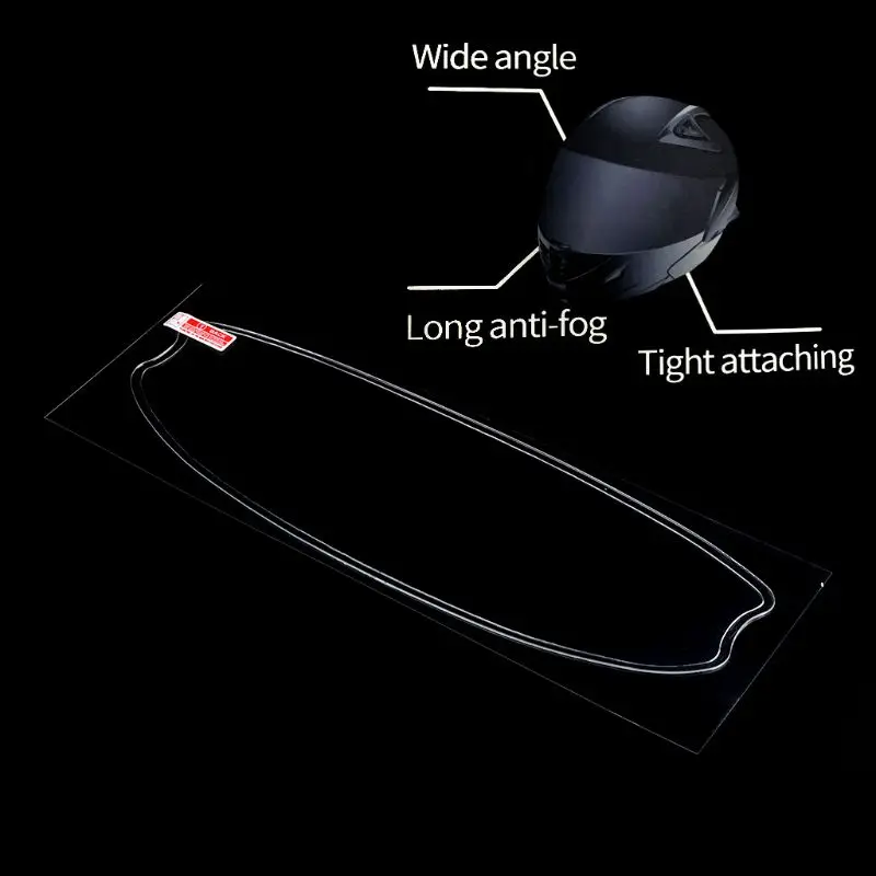 Univerzálna motocyklová prilba s priehľadným dažďom odolnými filmami proti dažďu anti-fog patch obrazovky