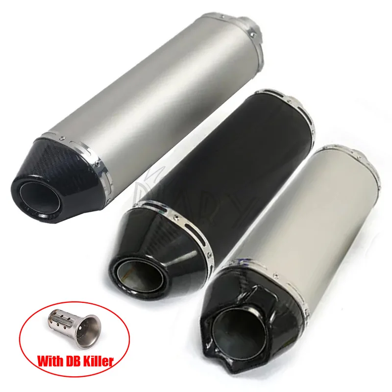 Univerzálna ľavá pravá nálepka 38 mm-51 mm Motocyklové výfukové potrubie DB Killer tlmič tlmiča pre CBR1000 GSXR1000 SV650 R6 R3 ZX14R ZX10R K6