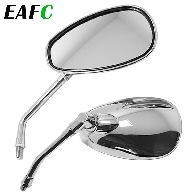 Univerzálne 2ks/pár 10 mm motocyklové zrkadlo Elektrický skúter Bicycle Mirror HD nastaviteľné zrkadlo Motocyklové príslušenstvo