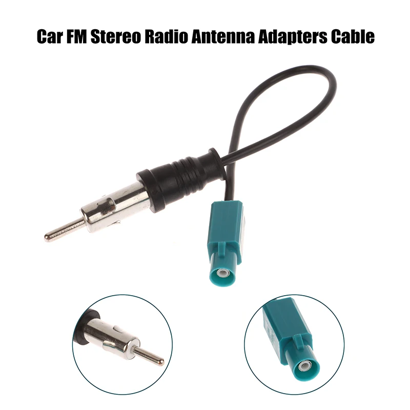 Univerzálne auto FM Stereo rádiové antény Adaptéry kábel Fakra Z Muž k DIN Plug Converter Radio Radio Auto Audio Aerial Kábel