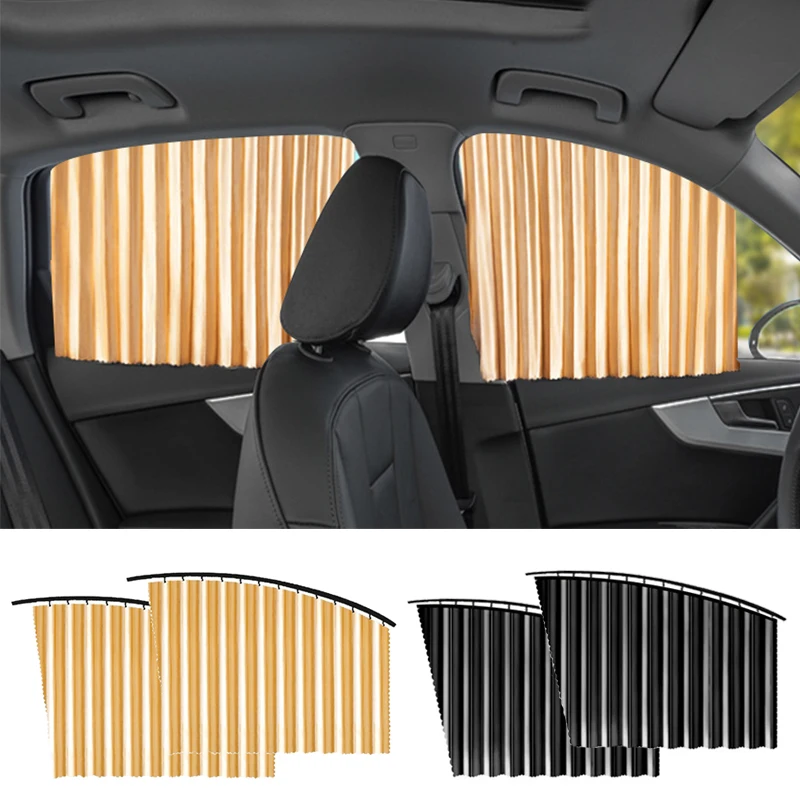 Univerzálne auto Sunshade Curtain Magnety bočné okenné odtiene závesy pre predné zadné okno Izolácia tepelného izolácie Slnko na ochranu pred slnkom