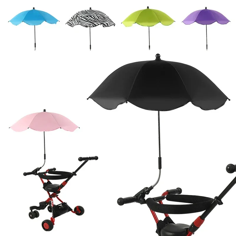 Univerzálne detské auto Pram dáždnik nastaviteľný tieň dáždnik UV Sunshade pre príslušenstvo kočiar