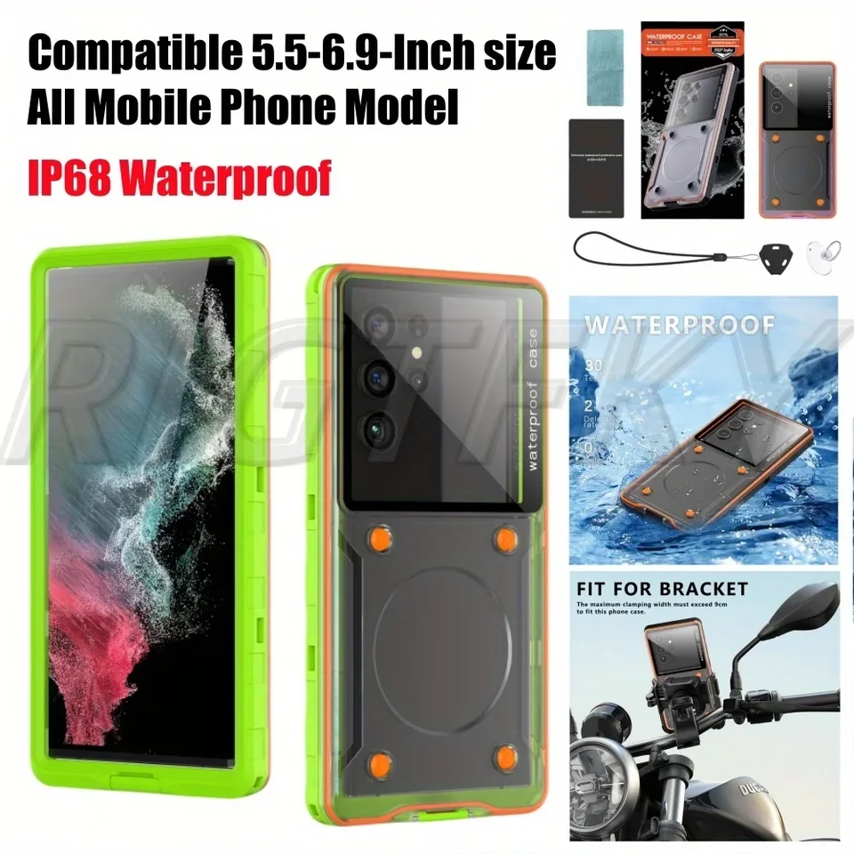 Univerzálne do 7 palcov všetky mobilné telefóny Suché taška pre iPhone/ Samsung/ Xiaomi/ Huawei Plavecký telefón nepremokavý puzdro