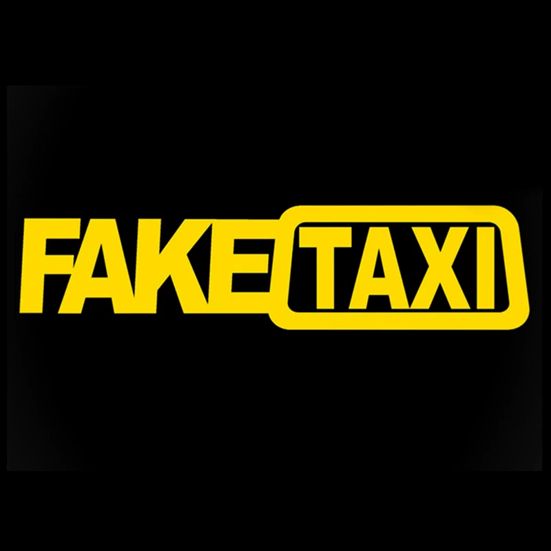 Univerzálne falošné taxíky auto automatické nálepka Nálepky Znak Self Adhesive vinyl pre auto vtipné autá nálepka