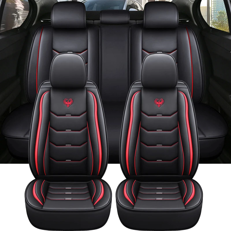 Univerzálne kožené autosedačky pre autosedačky pre Nissan Navara D40 Honda Jazz Chevrolet Spark Renault Zoe Opel Astra G Accsesories Interiér