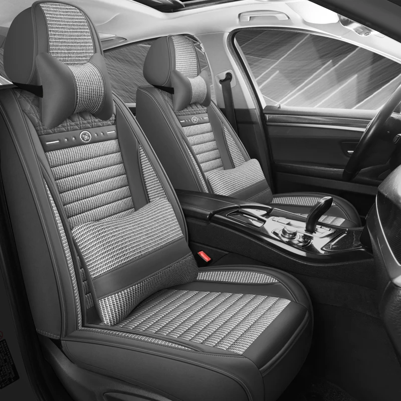 Univerzálne letné štyri sezóny kryty autosedačiek Plné súpravy pre Clio 4 Lancer X Tank 300 Nissan Versa BMW E87 SkoDa Kodiaq Accessories