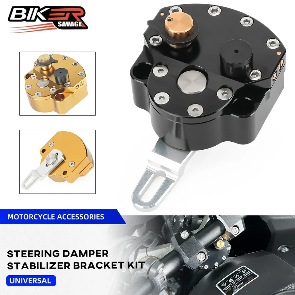 Univerzálne motocykle riadenie tlmiča riadenia stabilizátora Sit TUSSURBER KIT REPECIFICKÁ OVLÁDANIE ZA